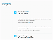 Tablet Screenshot of clevelandbrowns.contentquake.com