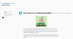 Desktop Screenshot of littlemissknowitall.contentquake.com